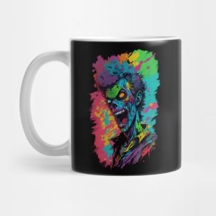 Color explosion Zombie with shirt Mug